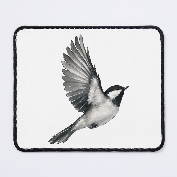 Item preview, Watercolor Chickadee in Flight designed and sold by STOXT.