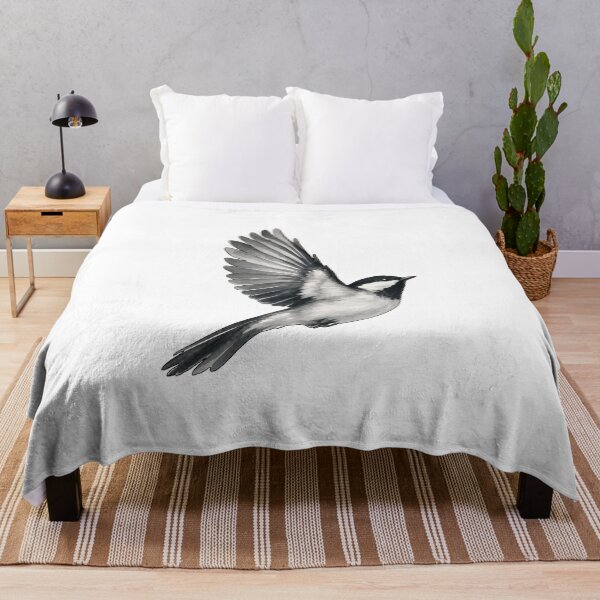 Item preview, Watercolor Chickadee in Flight designed and sold by STOXT.
