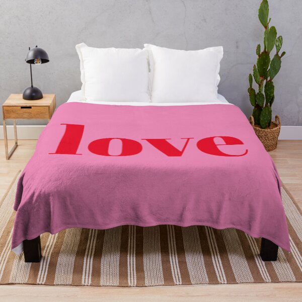 Item preview, LOVE Minimalist Typography Red and Pink designed and sold by kierkegaard.