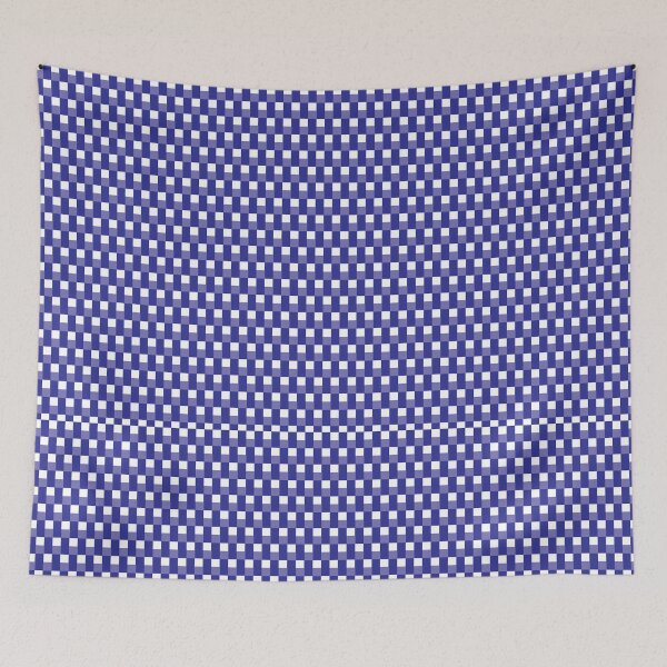 Item preview, Blue and White Carbon Fiber Weave Texture Pattern designed and sold by AyaanArtStudio.