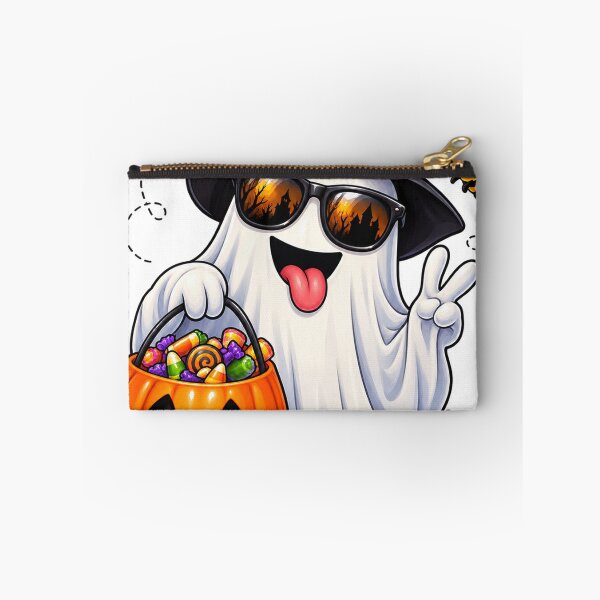 Item preview, Funny Ghost & Bee Halloween Crew Sticker designed and sold by CreativeNest Prints.