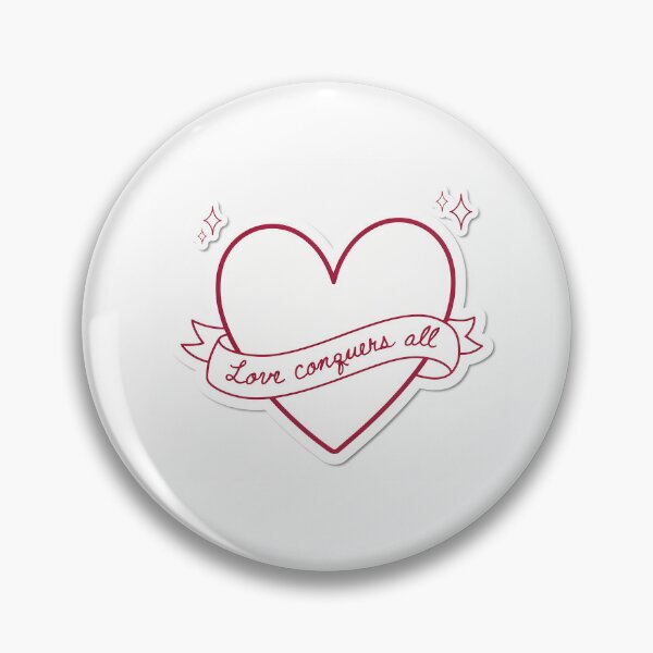 Item preview, Love Conquers All Minimalist Heart designed and sold by NiftyWrx.