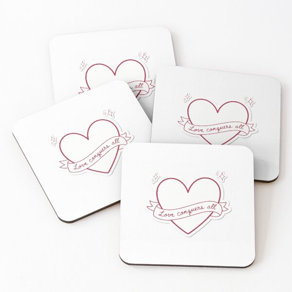 Item preview, Love Conquers All Minimalist Heart designed and sold by NiftyWrx.