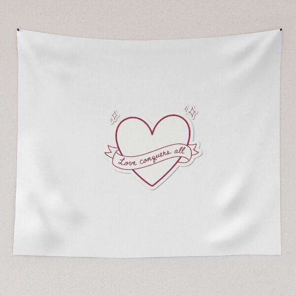 Item preview, Love Conquers All Minimalist Heart designed and sold by NiftyWrx.