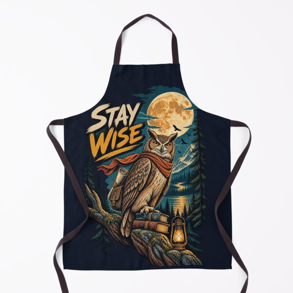 Item preview, Stay Wise Wise Owl Adventure Vintage Wilderness Nature designed and sold by Dogandesighn.