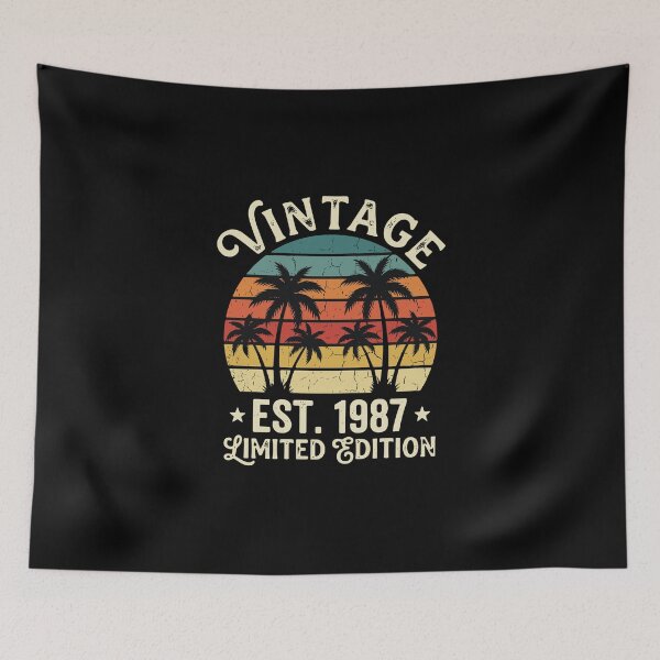 Item preview, Vintage Est. 1987 Limited Edition Born 1987 Birthday  designed and sold by PopStars1993.