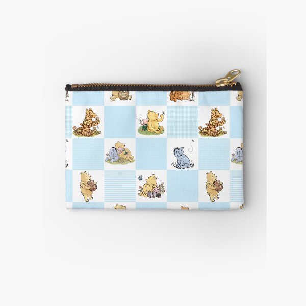 Item preview, Winnie the Pooh Classic Patchwork Cheater Quilt baby blue designed and sold by ColorFlowArt.