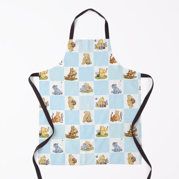 Item preview, Winnie the Pooh Classic Patchwork Cheater Quilt baby blue designed and sold by ColorFlowArt.