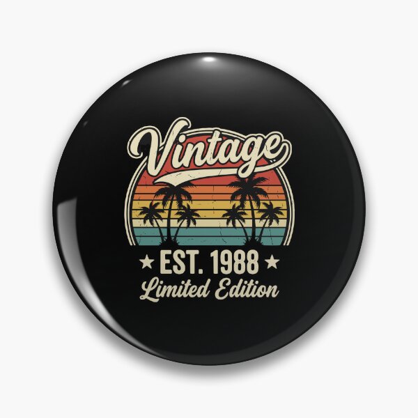 Item preview, Vintage Est. 1988 Limited Edition Birthday Born In 1988 Men Women designed and sold by PopStars1993.