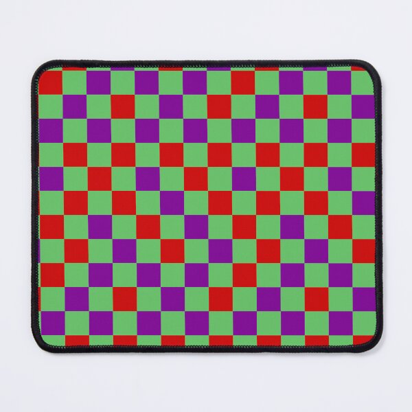 Item preview, Red Purple and Green Checkered  Design   designed and sold by PatternTitan.