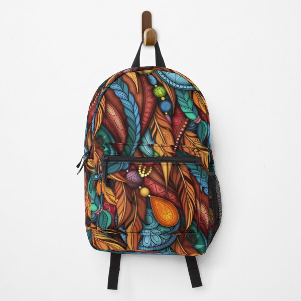 Item preview, Ornate Decorative Seamless Pattern with Lot of Details. Realistic 3d Ornament.ribal Pattern with Feathers designed and sold by lissantee.