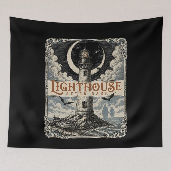 Item preview, Lighthouse After Dark Spooky Coast designed and sold by MooonTees.