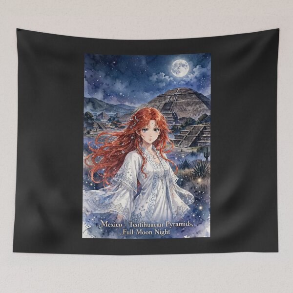 Item preview, Mexico - Teotihuacan Pyramids,  Redhead Knight Time Traveler 2 designed and sold by DibujandoPorfa.