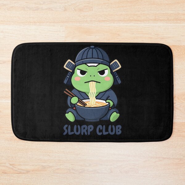 Item preview, Grumpy Frog Eating Ramen designed and sold by Positive&FunnyThings.