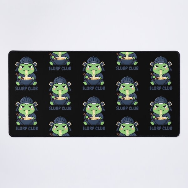 Item preview, Grumpy Frog Eating Ramen designed and sold by Positive&FunnyThings.