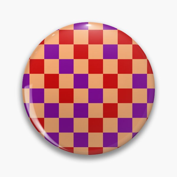 Item preview, Red Purple and Orange Checkered  Design   designed and sold by PatternTitan.