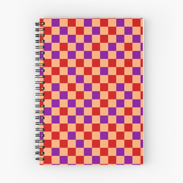 Item preview, Red Purple and Orange Checkered  Design   designed and sold by PatternTitan.