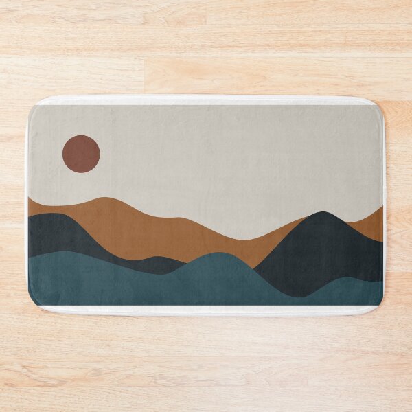 Item preview, Minimalist Boho Mountain Sunset designed and sold by darkskinbender.