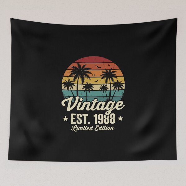 Item preview, Vintage Est. 1988 Limited Edition Born 1988 Birthday 36th Birthday designed and sold by PopStars1993.