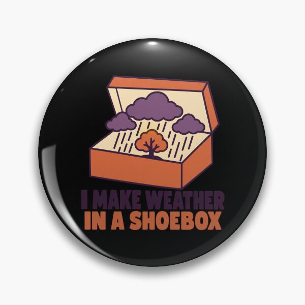 Artikelvorschau, Ich mache Wetter in einer Schuhkarton-Miniaturwelt Humor entworfen und verkauft von DreamLayerStudio.