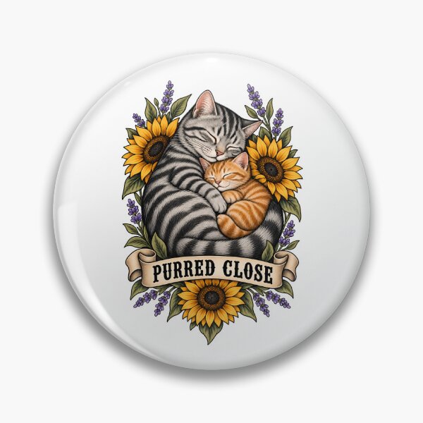 Artikelvorschau, Schnurrende Katze Kätzchen Sonnenblumenkunst entworfen und verkauft von Old's Cool Cat Studio.