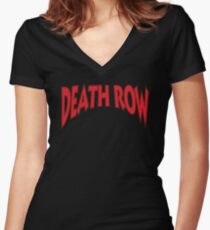 Death Row Women's Fitted V-Neck T-Shirt
