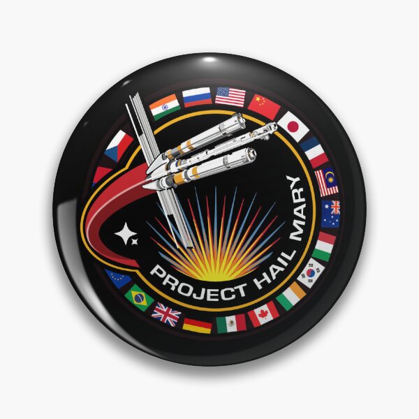 Aperçu de l'œuvre Écusson de la mission Project Hail Mary avec les pays créée et vendue par Imaginary Ink.