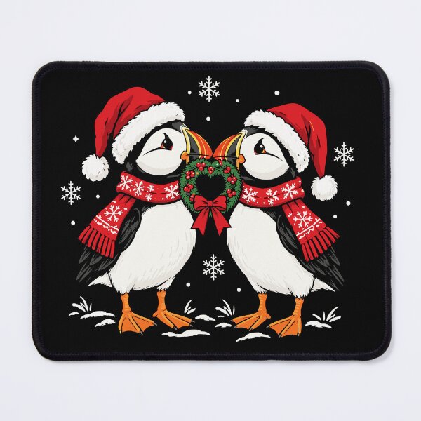 Item preview, Mistletoe Kiss Puffins Christmas Shirt – Cute Puffins Couple Holiday designed and sold by mraihan.