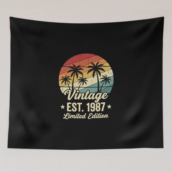 Item preview, Vintage Est. 1987 Limited Edition Birthday For Men Women designed and sold by PopStars1993.
