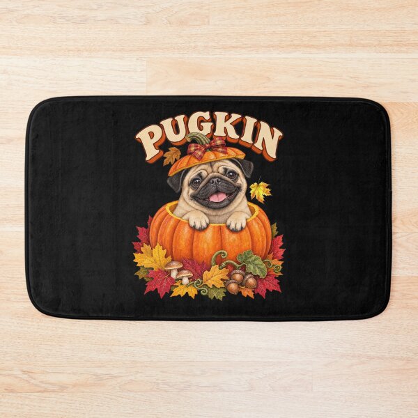 Item preview, Pug Pup Funny Pugkin Fall Pumpkin Spice Dog Pun  designed and sold by Cute & Sassy Custom Gifting Boutiques.