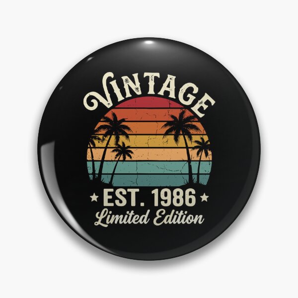 Item preview, Vintage Est. 1986 Limited Edition Born 1986 Birthday Retro  designed and sold by PopStars1993.