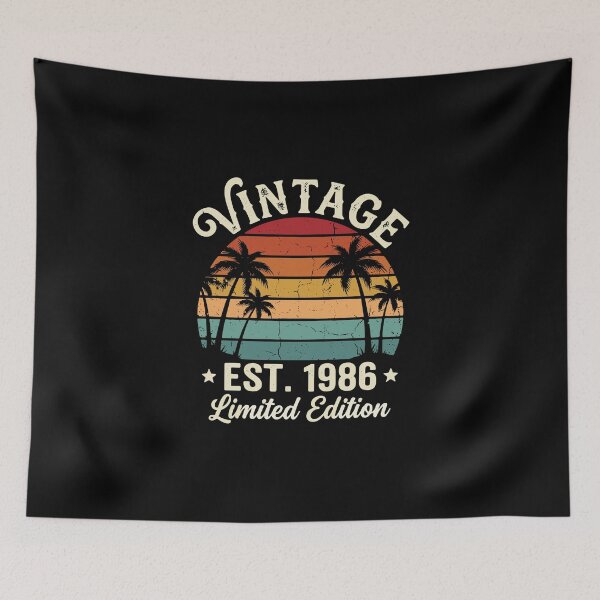 Item preview, Vintage Est. 1986 Limited Edition Born 1986 Birthday Retro  designed and sold by PopStars1993.