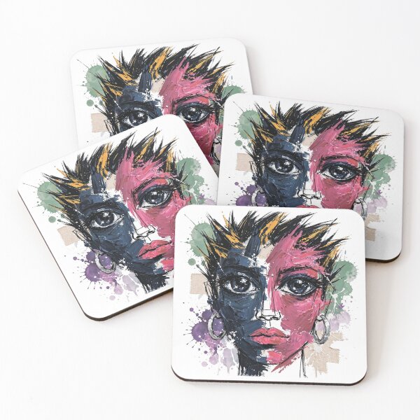 Aperçu de l'œuvre Portrait abstrait d'un visage. créée et vendue par MagelliShop.