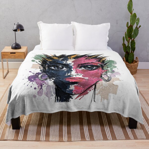 Aperçu de l'œuvre Portrait abstrait d'un visage. créée et vendue par MagelliShop.