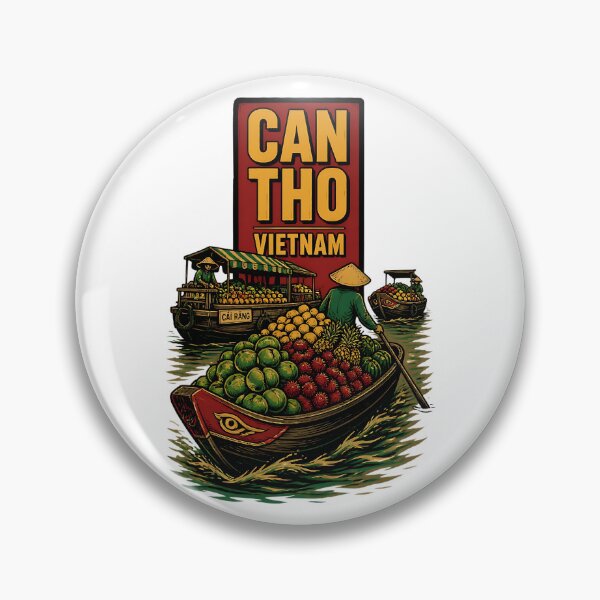 Item preview, Can Tho Vietnam Vintage Travel Tourism designed and sold by TravelersGems.