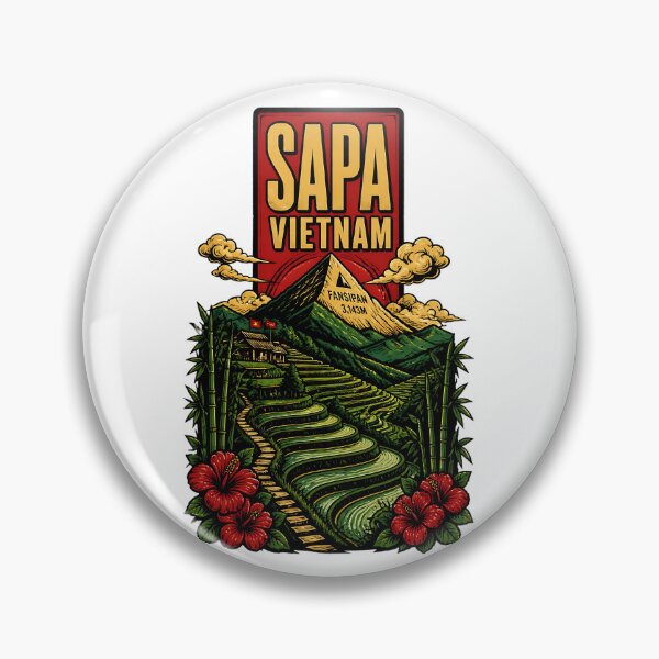 Item preview, Sapa Vietnam Vintage Travel Tourism designed and sold by TravelersGems.