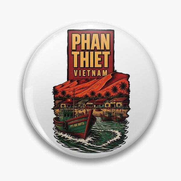 Artikelvorschau, Phan Thiet Vietnam Vintage Reisetourismus entworfen und verkauft von TravelersGems.