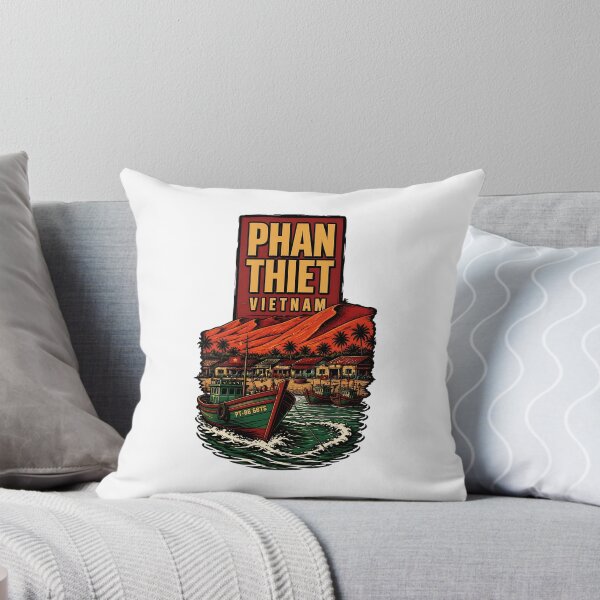 Aperçu de l'œuvre Phan Thiet Vietnam Voyage Vintage Tourisme créée et vendue par TravelersGems.