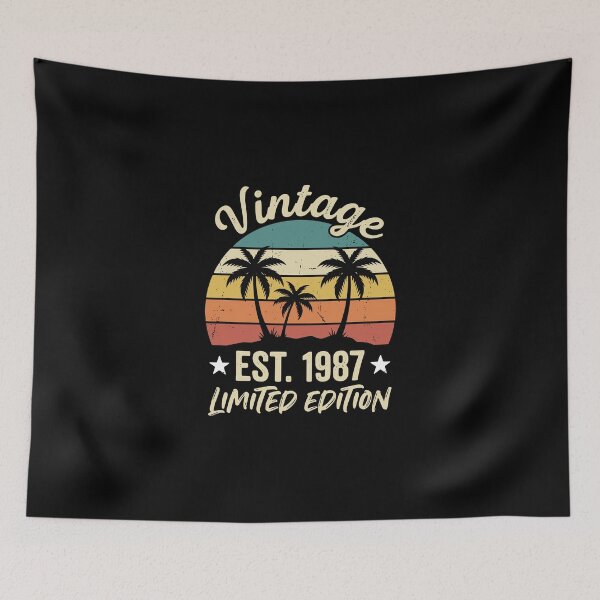 Item preview, Vintage Est. 1987 Limited Edition Birthday Born In 1987 designed and sold by PopStars1993.