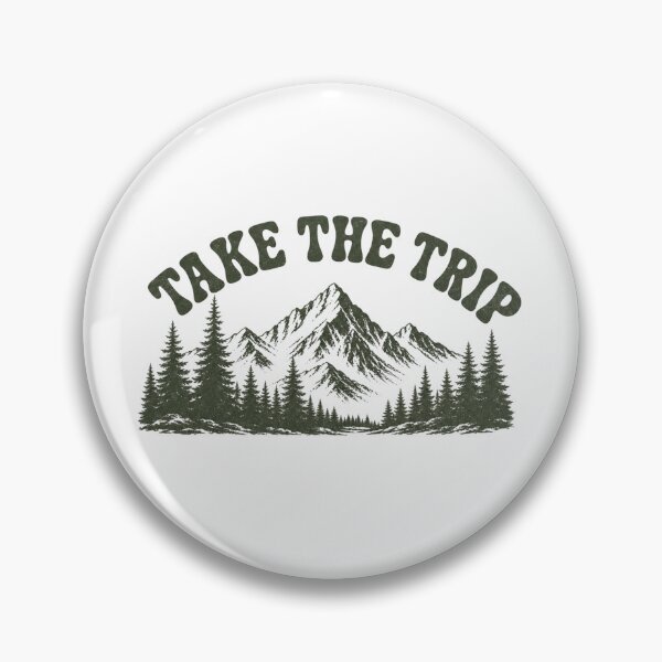 Item preview, Take The Trip Retro Mountain Adventure Hiking Travel Quote designed and sold by StyxIND.