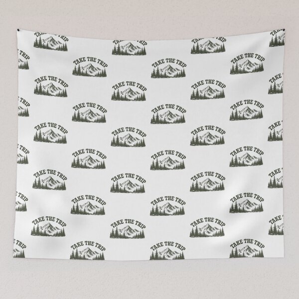 Item preview, Take The Trip Retro Mountain Adventure Hiking Travel Quote designed and sold by StyxIND.