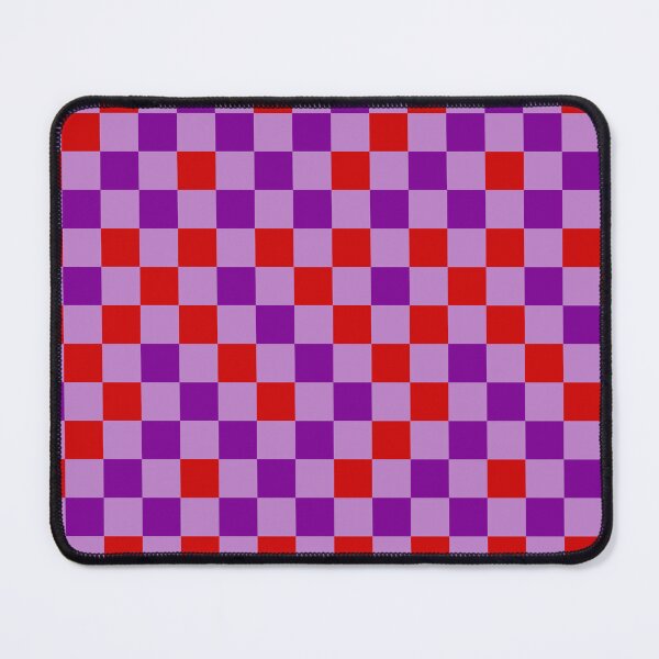 Item preview, Red Purple and Lilac Checkered  Design   designed and sold by PatternTitan.