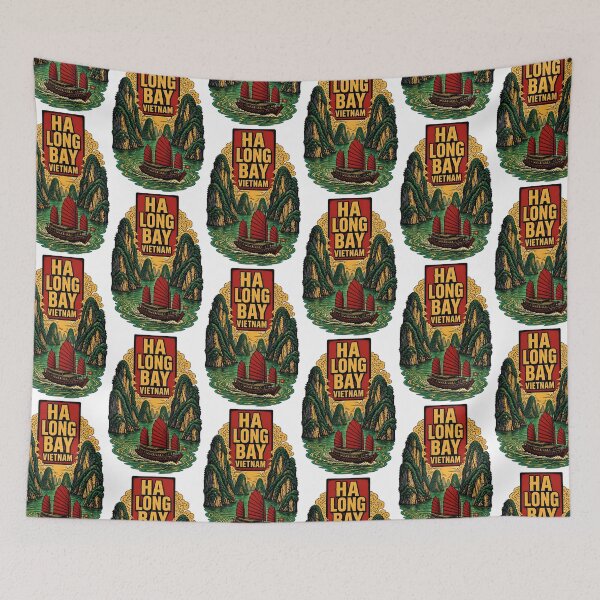 Item preview, Ha Long Bay Vietnam Vintage Travel Tourism designed and sold by TravelersGems.