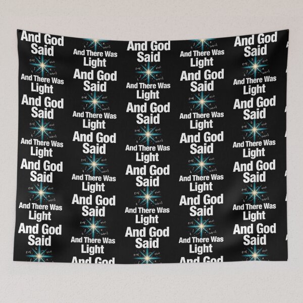 Item preview, And God Said And There Was Light Christian Science Joke designed and sold by Redgiant87x.