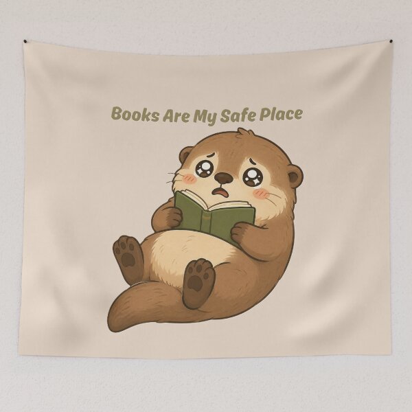 Item preview, Books are my safe place designed and sold by creativityisfun.