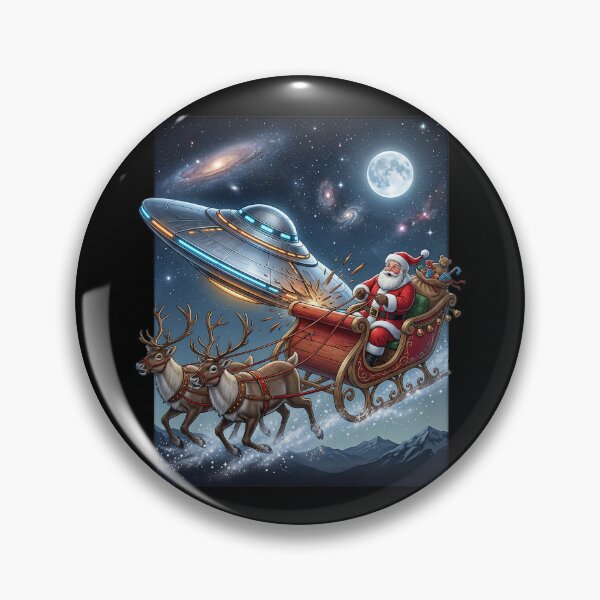 Item preview, UFO rams Santa Claus designed and sold by ReneMM.