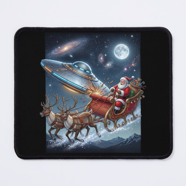 Item preview, UFO rams Santa Claus designed and sold by ReneMM.