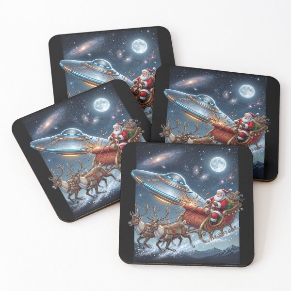 Item preview, UFO rams Santa Claus designed and sold by ReneMM.