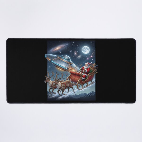 Item preview, UFO rams Santa Claus designed and sold by ReneMM.