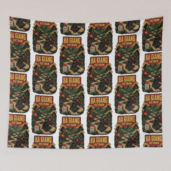 Item preview, Ha Giang Vietnam Vintage Travel Tourism designed and sold by TravelersGems.